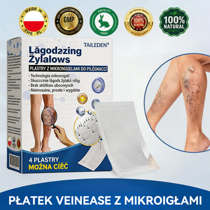 🎁 Zostało już tylko 5 opakowań! Teraz możesz otrzymać dodatkowe 50% ZNIŻKI! 🎉🇵🇱👨‍⚕️✅TAILEDEN® VeinEase Plastry z Mikronakłuciami⚡Natychmiastowa ulga, długotrwałe rezultaty