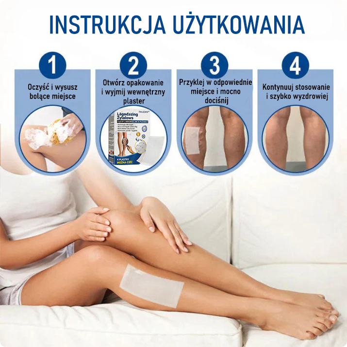 🎁 Zostało już tylko 5 opakowań! Teraz możesz otrzymać dodatkowe 50% ZNIŻKI! 🎉🇵🇱👨‍⚕️✅TAILEDEN® VeinEase Plastry z Mikronakłuciami⚡Natychmiastowa ulga, długotrwałe rezultaty